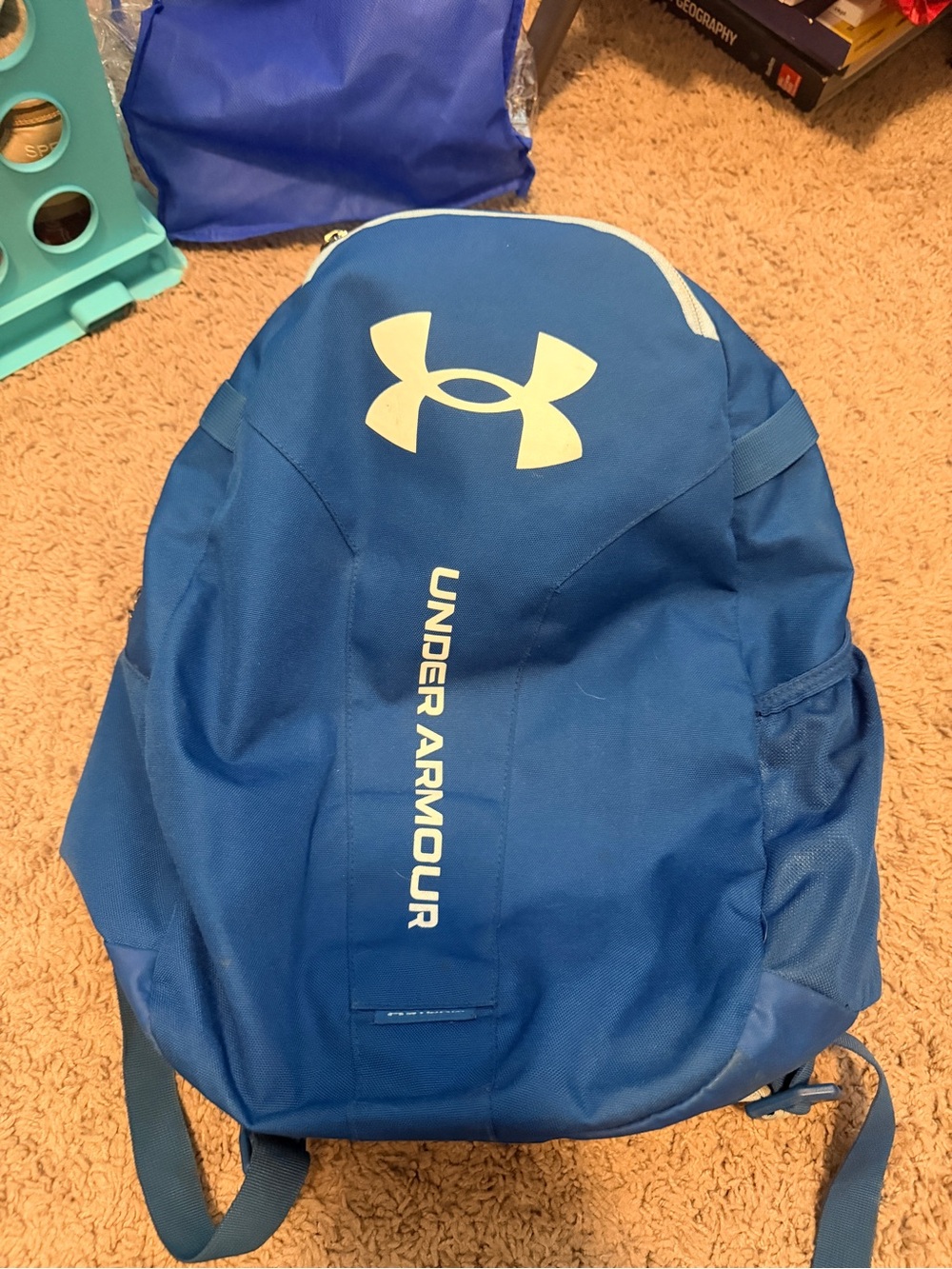 Under Armour Royal Blue Backpack with White Logo